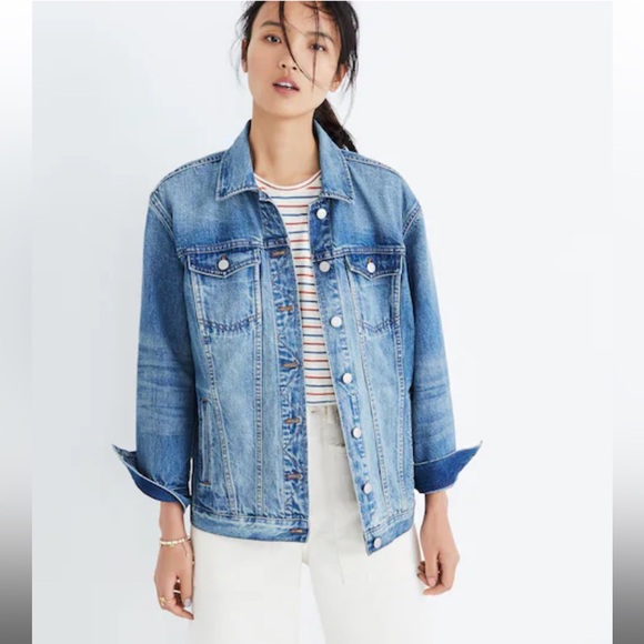 Madewell The Oversized Jean Jacket - Picture 1 of 6